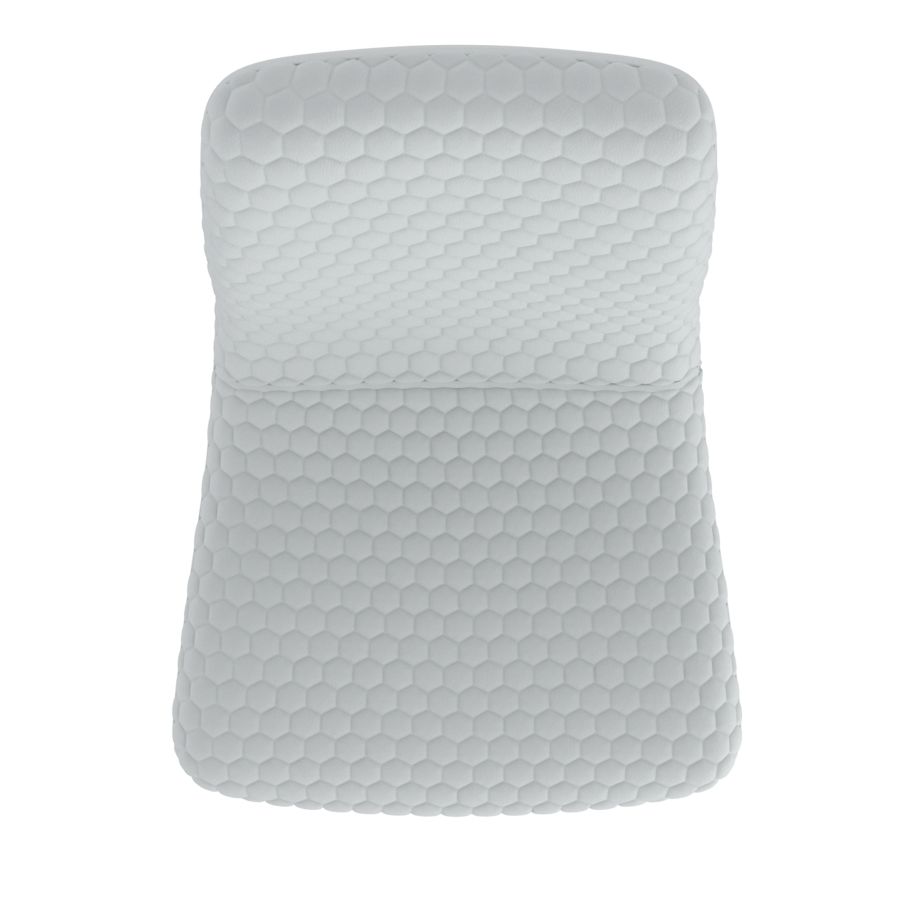 Brixx Dining Chair, Set of 2, in Light Grey Faux Leather and Black - Image 4