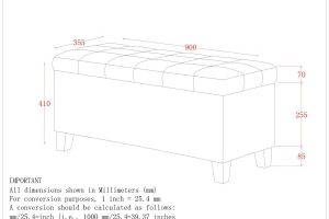 Alternative view of Lila Rectangular Storage Ottoman Bench in Beige