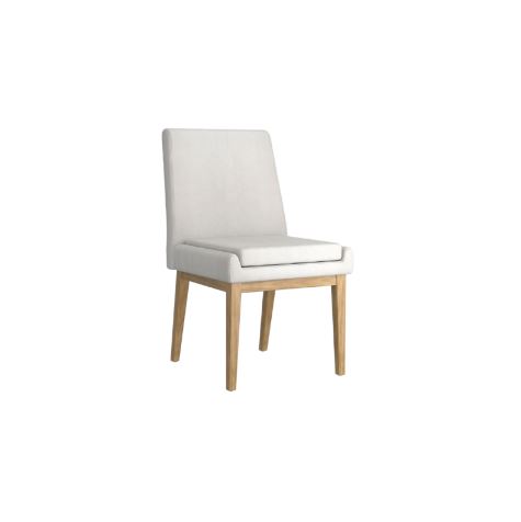 Cortez Dining Chair, Set of 2, in Beige Fabric and Natural