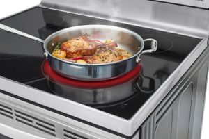 Alternative view of LG LREL6323S Stove