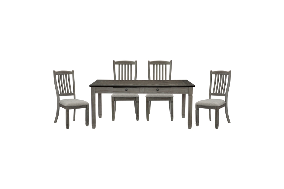 7Pc Dining Set-Granby Collection 5627GY-72 - Image 8
