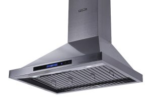 Alternative view of Frankfurt 30''/36'' Black Stainless Steel Wall Mount