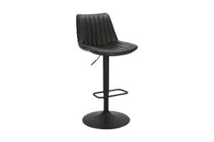 Kosi Adjustable Air-Lift Stool, set of 2, in Black