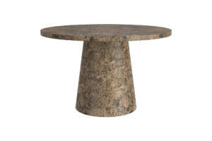 Godiva Round Pedestal Table in Grey Stone