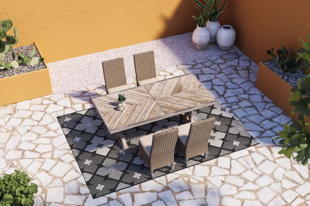 Beachcroft 5 Piece Outdoor Dining Set
