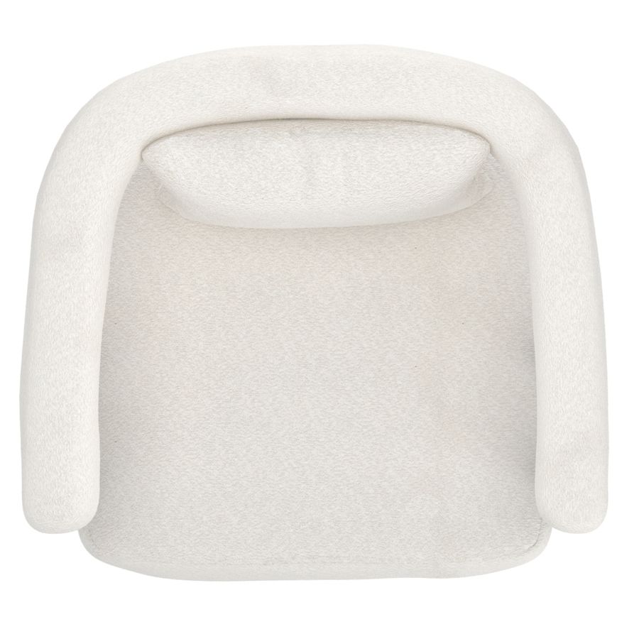 Scarlet Accent Chair in Ivory Boucle and Black - Image 3