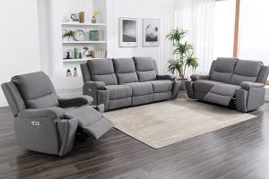 IF-8030 (Fabric-Power) 3pc Recliner Set