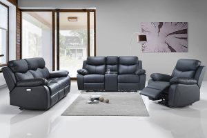 3pc Power Recliner Set (Leather Match-Power) IF-8120