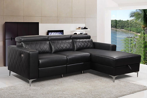 Sectional Sofa Bed IF-9021 RHF (PU-Power)