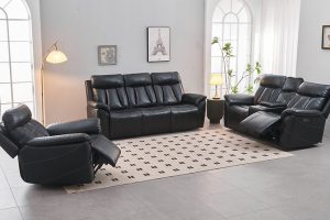 IF-8015 Leather Air-Power Recliner Sofa Set