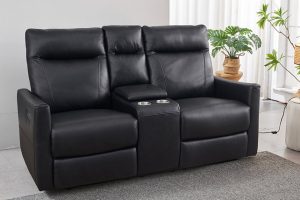 Alternative view of IF-8005 Leather Match-Power Recliner Sofa Set
