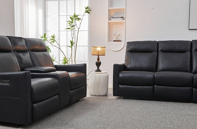 IF-8005 Leather Match-Power Recliner Sofa Set - Image 8