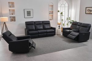 IF-8005 Leather Match-Power Recliner Sofa Set
