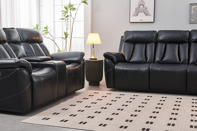 IF-8015 Leather Air-Power Recliner Sofa Set - Image 11