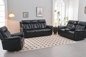 Alternative view of IF-8015 Leather Air-Power Recliner Sofa Set