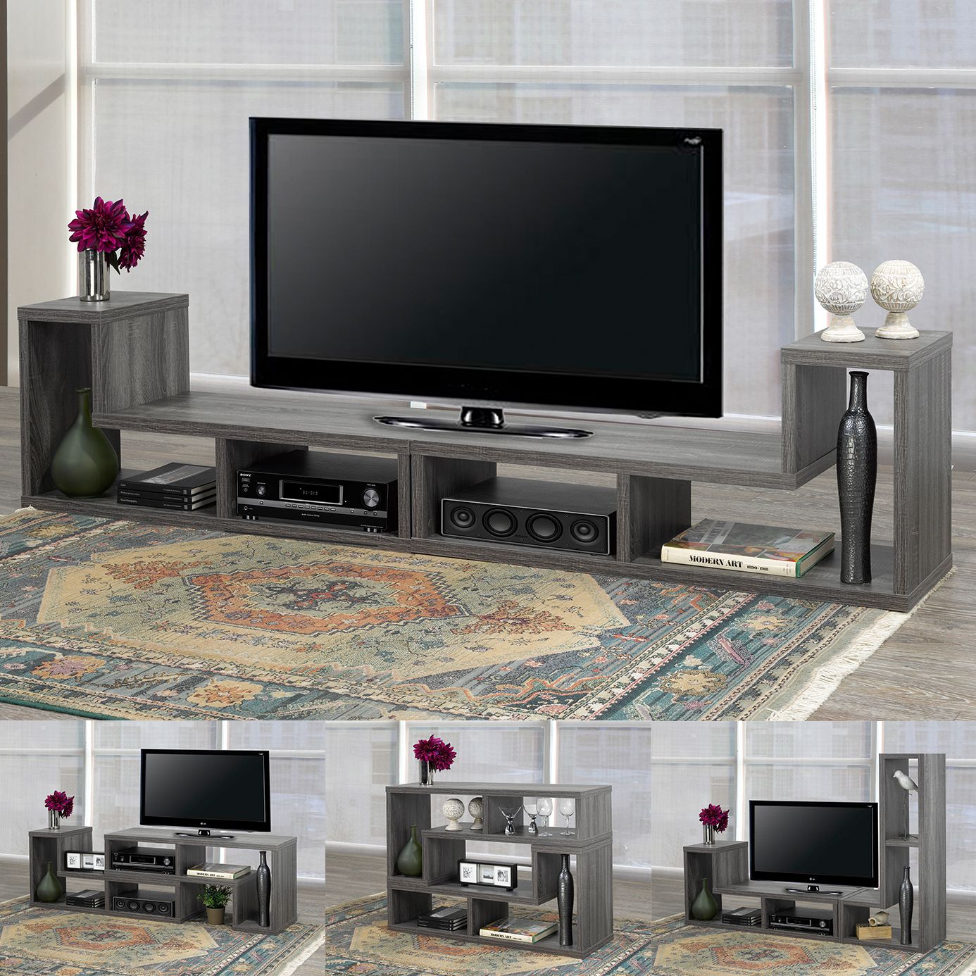 MULTI CONFIG TV STAND - GREY - Image 3