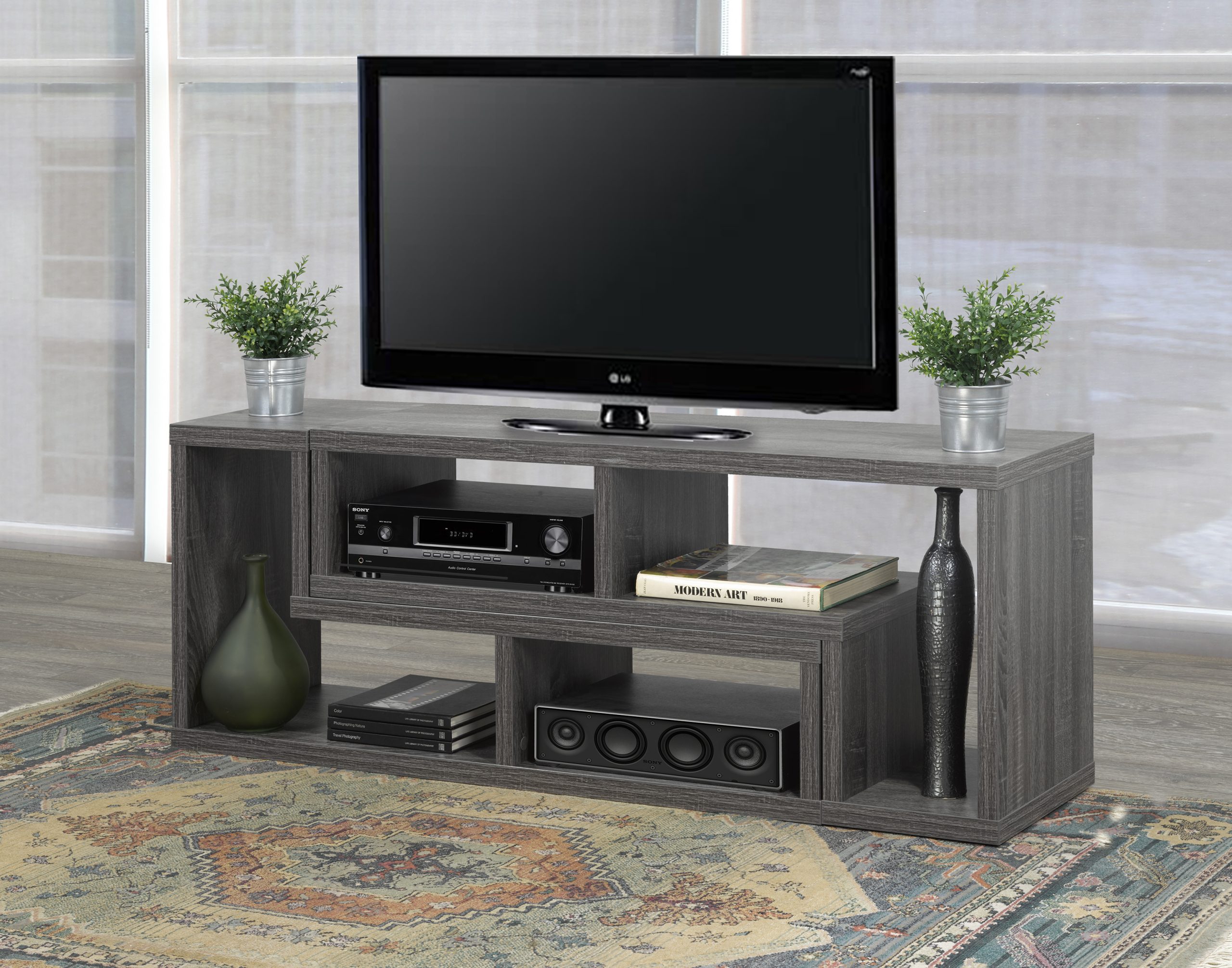 MULTI CONFIG TV STAND - GREY - Image 5