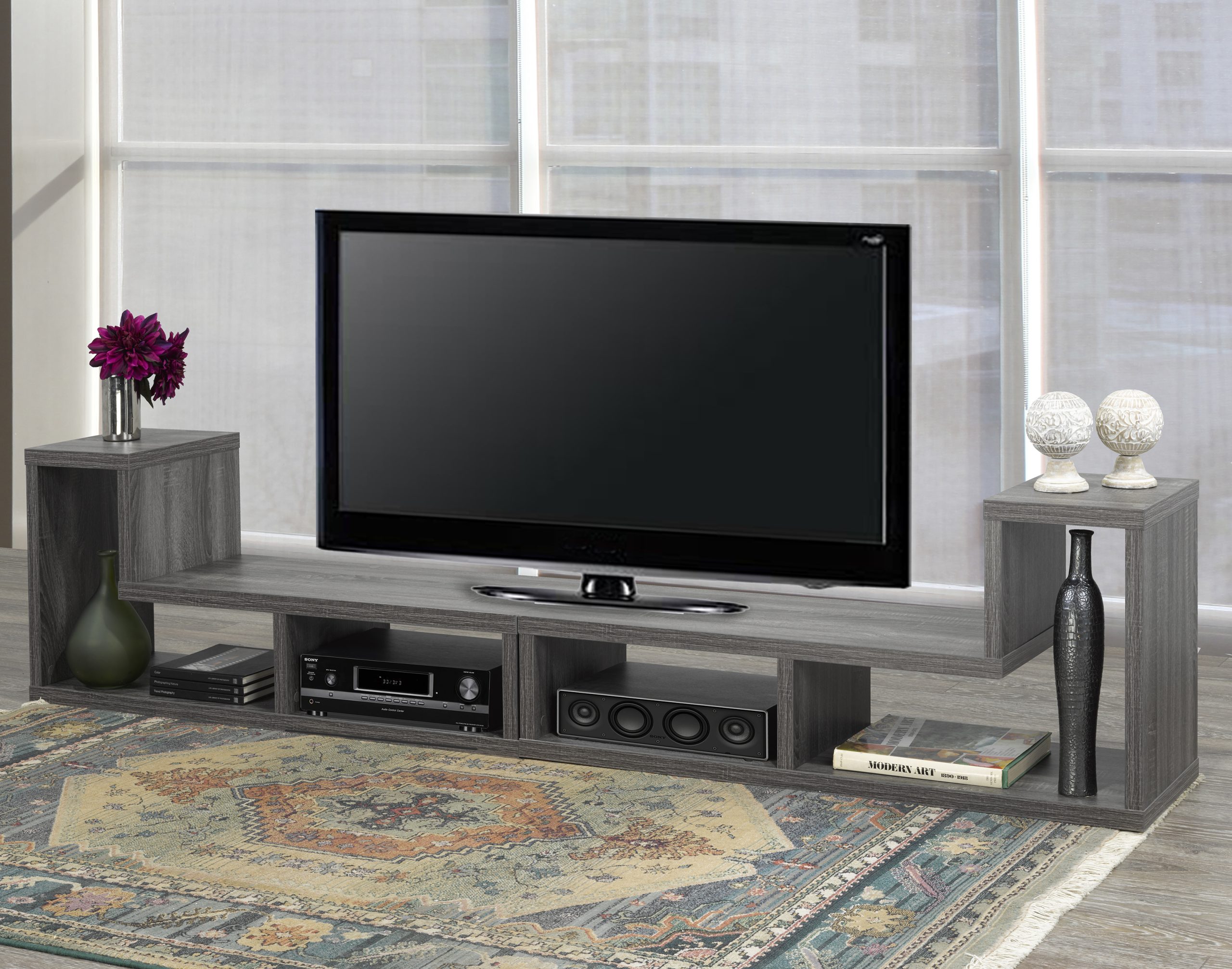 MULTI CONFIG TV STAND - GREY