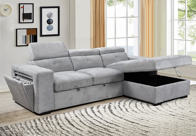 IF-9081 RHF Sectional Sofa Bed - Image 8