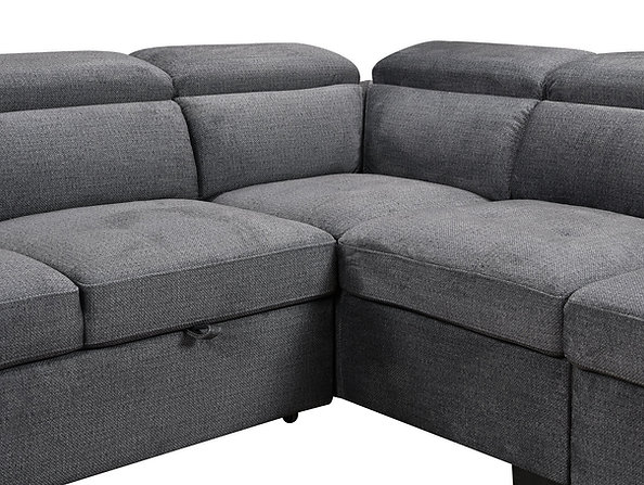IF-9090 LHF Sectional Sofa Bed - Image 3