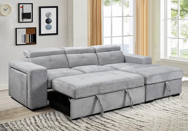 IF-9081 RHF Sectional Sofa Bed - Image 7