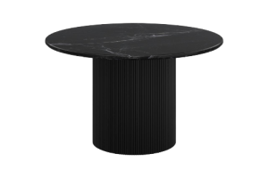 Jilsa Round Black Dining Table