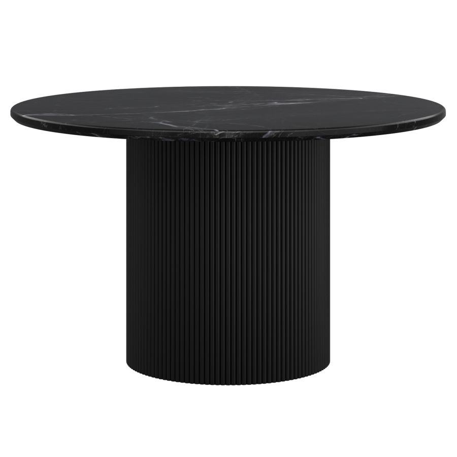 Jilsa Round Black Dining Table - Image 6