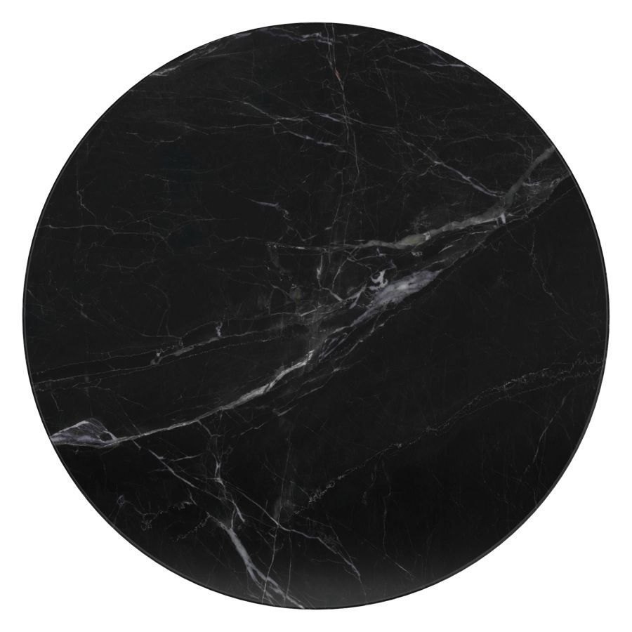 Jilsa Round Black Dining Table - Image 4