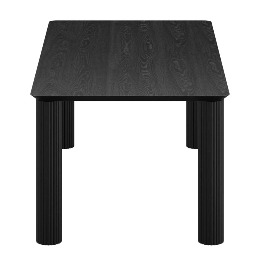 Sangra 79 Inch Large Rectangular Dining Table in Black - Image 4