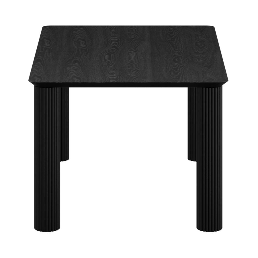 Sangra 59 Inch Small Rectangular Dining Table in Black - Image 4