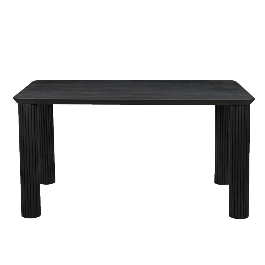 Sangra 59 Inch Small Rectangular Dining Table in Black - Image 5