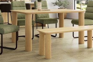 Alternative view of Sangra 59 Inch Small Rectangular Dining Table in Natural