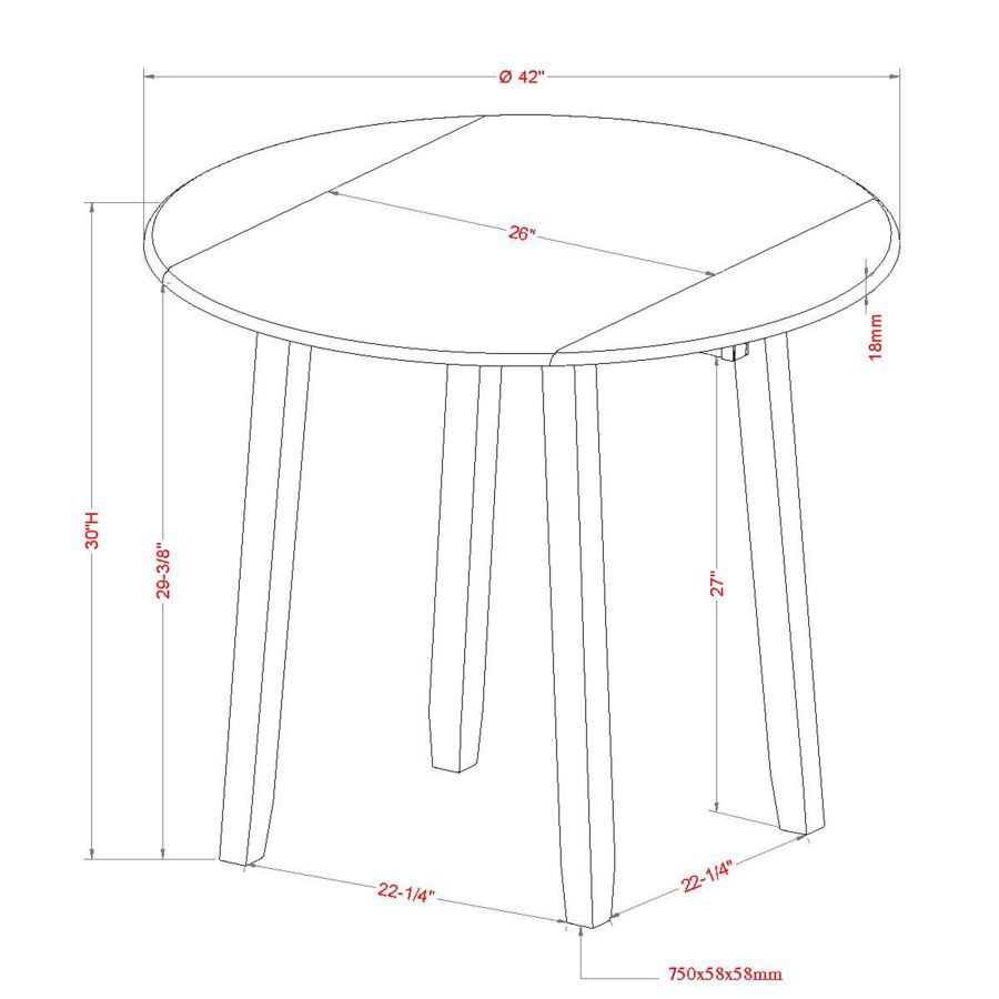 Conrad Black Round Dining Table - Image 3
