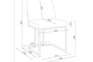 Alternative view of Dario Beige Dining Chair Set of 2