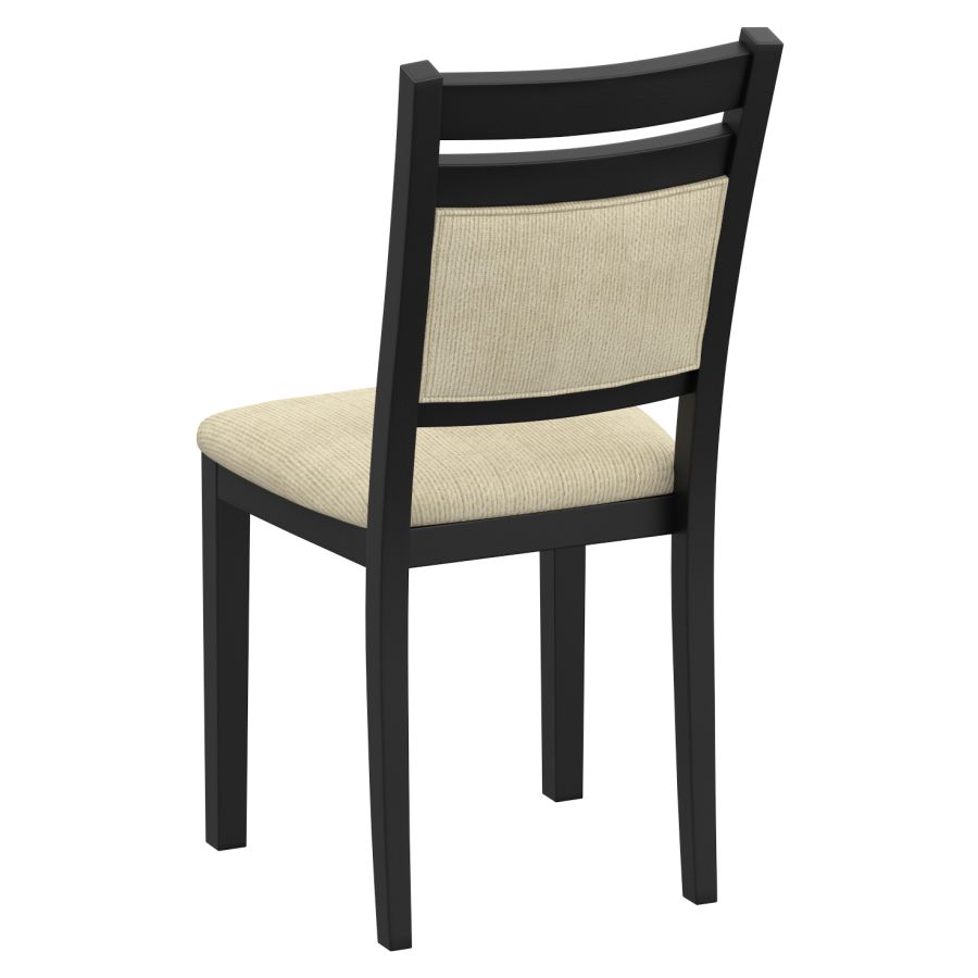 Conrad Black & Beige Dining Chair, Set of 2 - Image 7