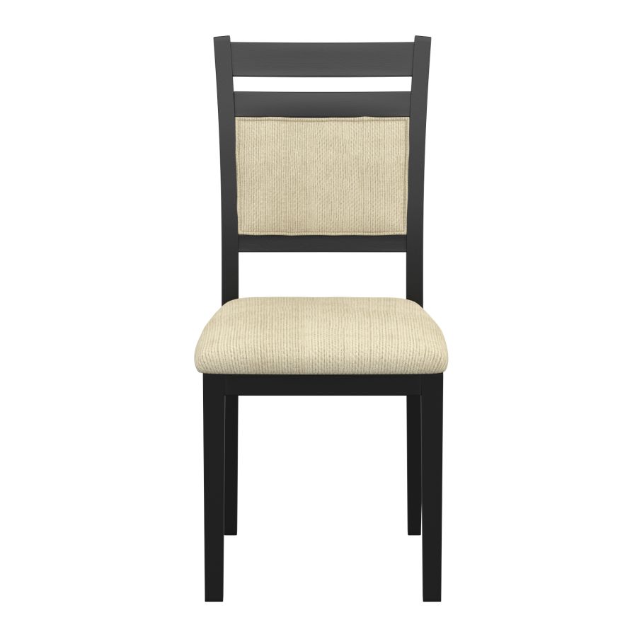 Conrad Black & Beige Dining Chair, Set of 2 - Image 3