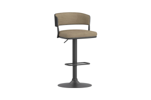 Kazan Dark Beige Adjustable Air-Lift Stool, Set of 2