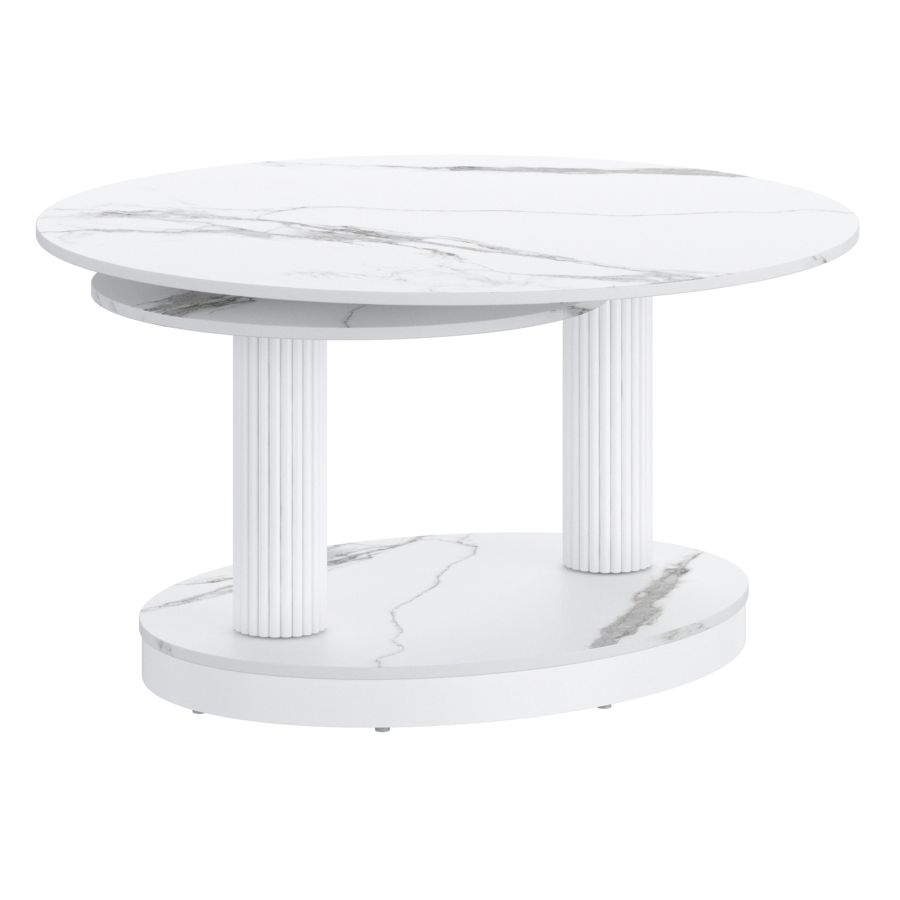 Elara White Coffee Table 301-198WT - Image 7