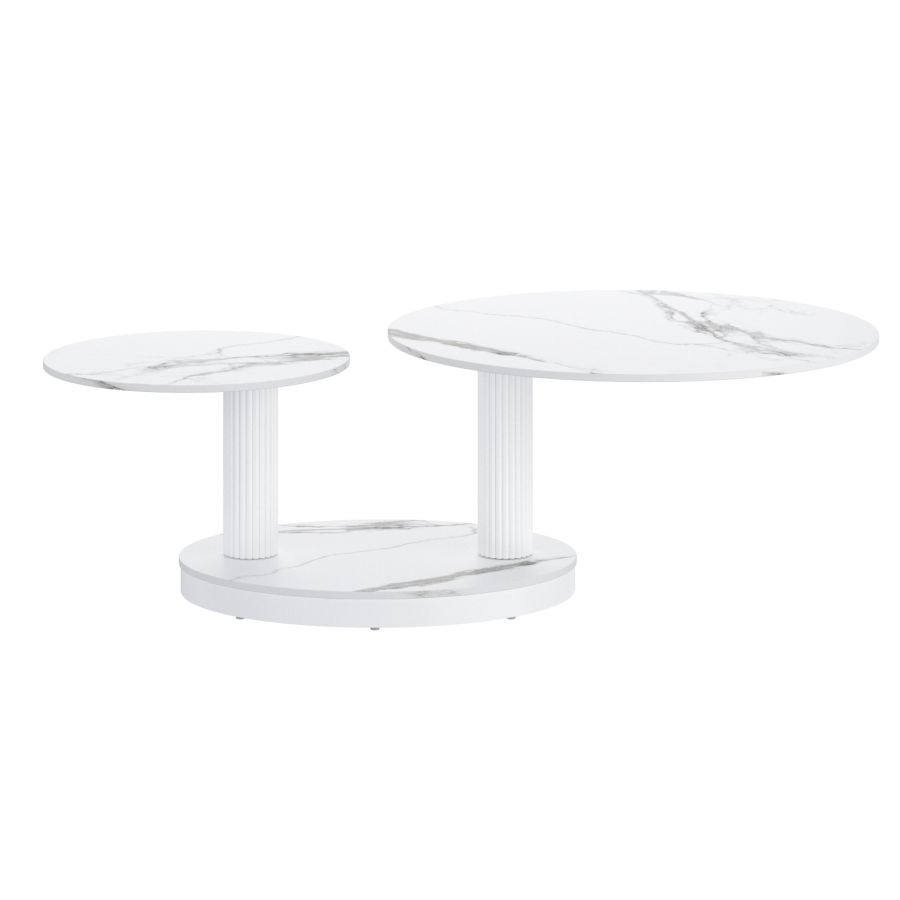 Elara White Coffee Table 301-198WT - Image 6