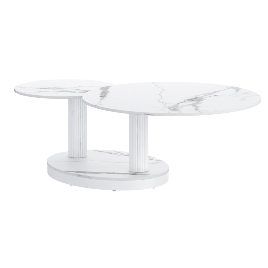 Elara White Coffee Table 301-198WT - Image 4