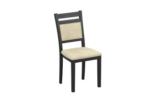Conrad Black & Beige Dining Chair, Set of 2