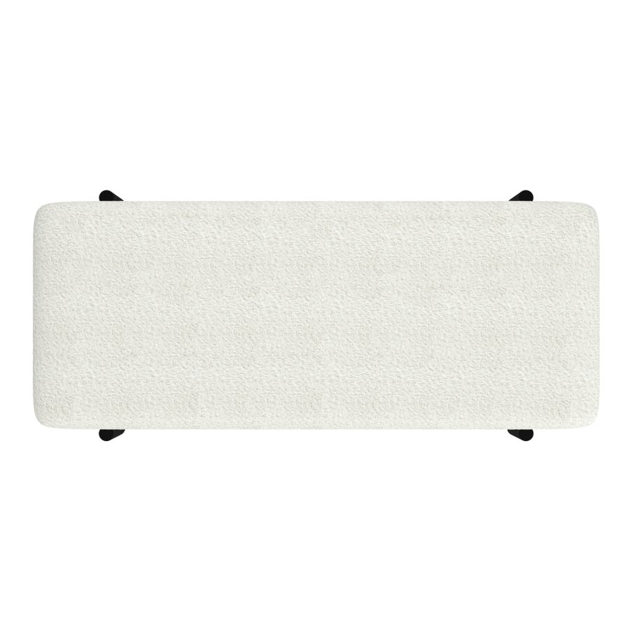Odell Ivory & Black Storage Bench - Image 7