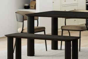 Alternative view of Sangra 71 Inch Bench in Black