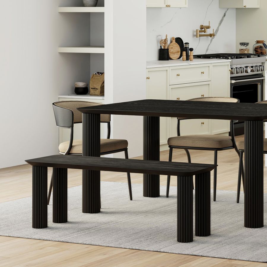 Sangra 51 Inch Bench in Black - Image 2