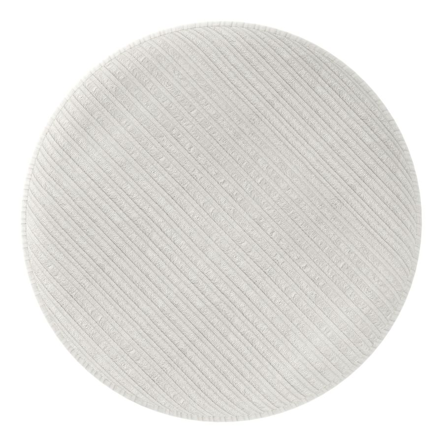 Willo Round Ottoman in Ivory - Image 7