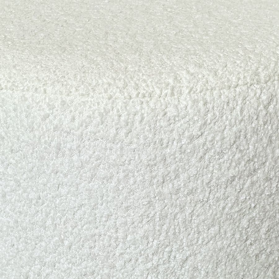 Kiraz Ivory & White Round Ottoman - Image 3