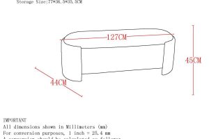 Alternative view of Cybil Storage Ottoman in Ivory