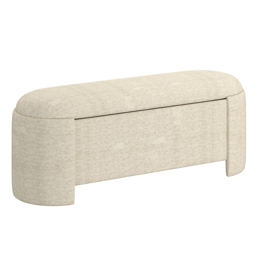 Daphne Storage Ottoman in Beige - Image 8