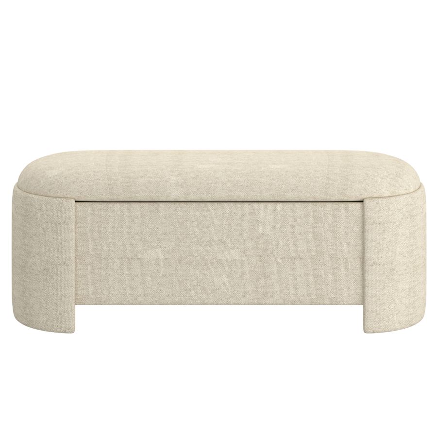 Daphne Storage Ottoman in Beige - Image 5