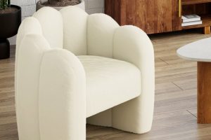 Alternative view of Pandora Ivory Accent Chair